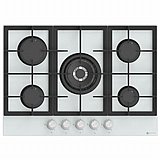 כיריים 5 להבות AMBASSADOR דגם AM 705 GW זכוכית לבן כיריים 5 להבות AMBASSADOR דגם AM 705 GW זכוכית לבן