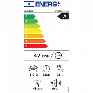 ����� ����� ��� ���� - 8 �"� Samsung ��� Eco Bubble WW80CGC045AE